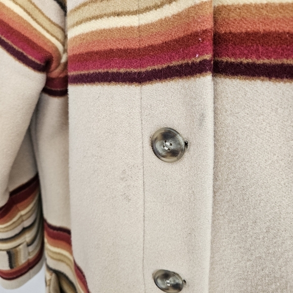 Pendleton Camp Stripe Wool Toboggan Coat - Picture 4 of 15